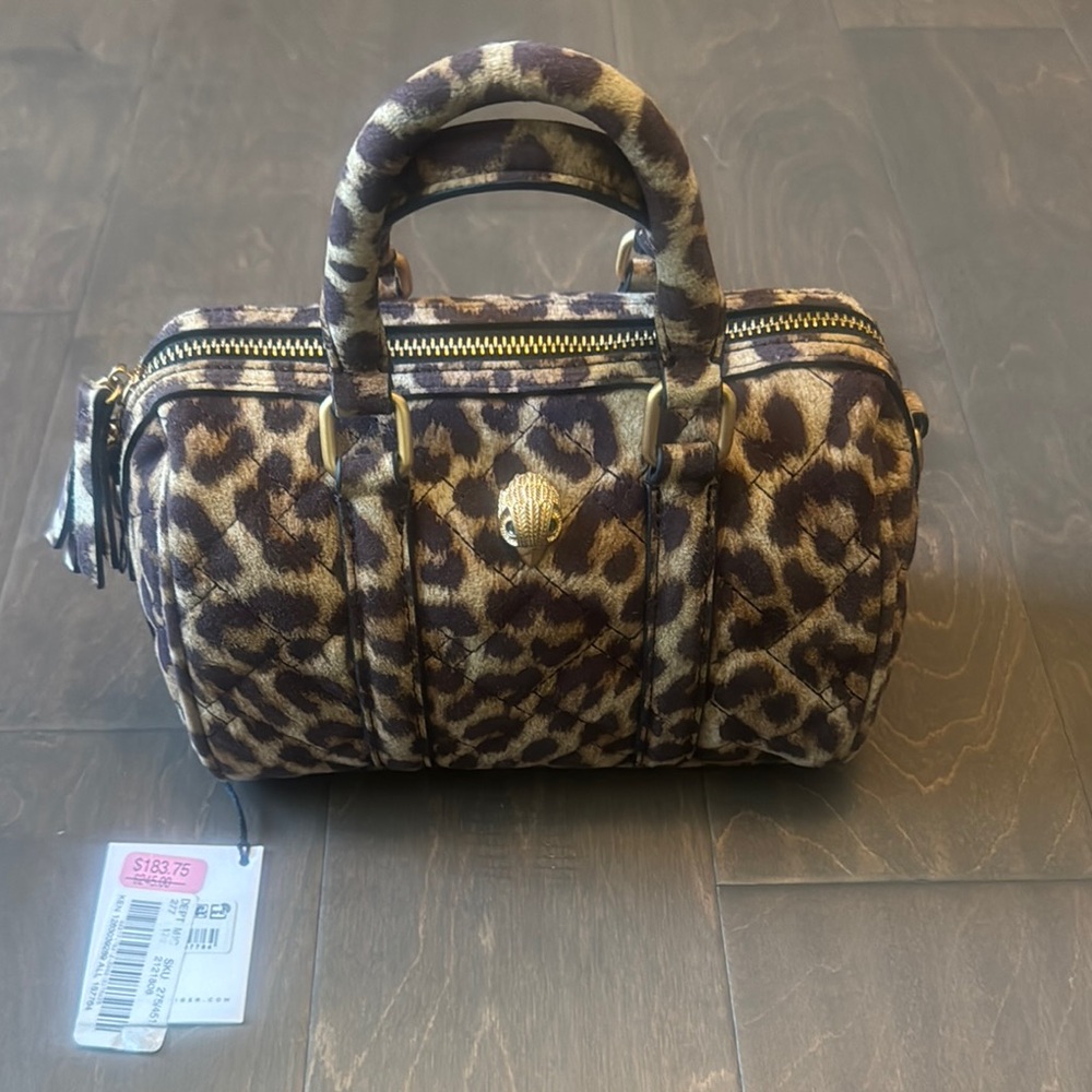 Kurt Geiger Brown Leopard Satchel